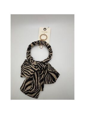 Clover Zebra Print Key & Card Holder- stocking stuffer idea
